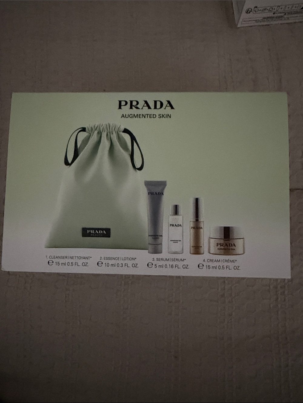 Prada Augmented Skin Skincare Set - Pale Green
